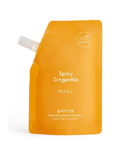 Haan Spicy Gingerale drėkinamasis rankų dezinfekantas, papildymas 100 ml.
