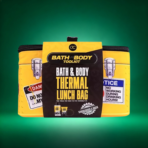 Bath set BATH + BODY TOOLKIT in thermo bag (keeps Contents cold/hot for ca. 3h), incl. 200ml body wash,50ml hand scrub,