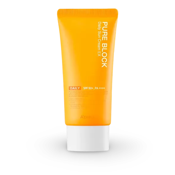 A'pieu Pure Block Daily Sun Cream Ex SPF50+ apsauginis kremas nuo saulės, 50 ml.