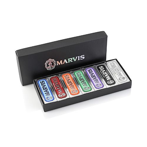 Marvis Black Box Set dantų pastų rinkinys dėžutėje, 7x25 ml.