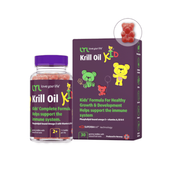 LYL Krill Oil Guminukai su Omega3 ir Vitaminais