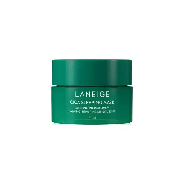 Laneige Cica Sleeping Mask Night Mask naktinė veido kaukė su centele, 10 ml.