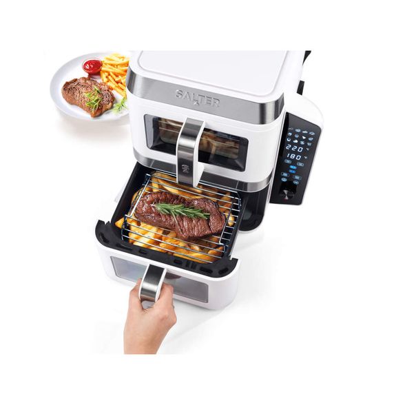 Salter Verticook View karšto oro gruzdintuvė, balta, 9 l.