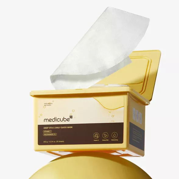 Medicube - Deep Vita C Daily Quick  Mask - Brightening Face Mask Set in a  Sheet - 30pcs/300g