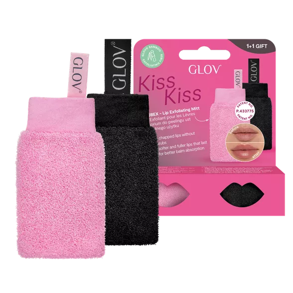 Glov Kiss Kiss Set Lip Exfoliating Mitt, 2 Pcs.