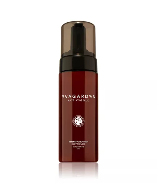 Evagarden Activegold drėkinančios kūno putos, 170 ml.
