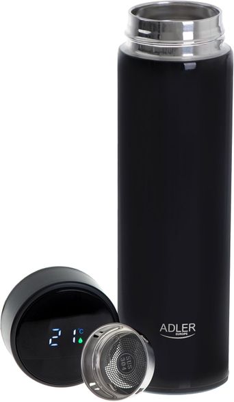 Adler termo gertuvė, juoda, 473 ml.