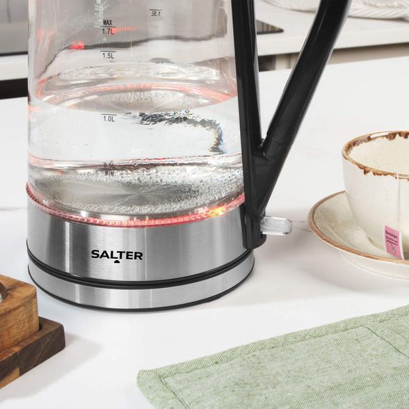 SALTER COLOUR CHANGE GLASS KETTLE