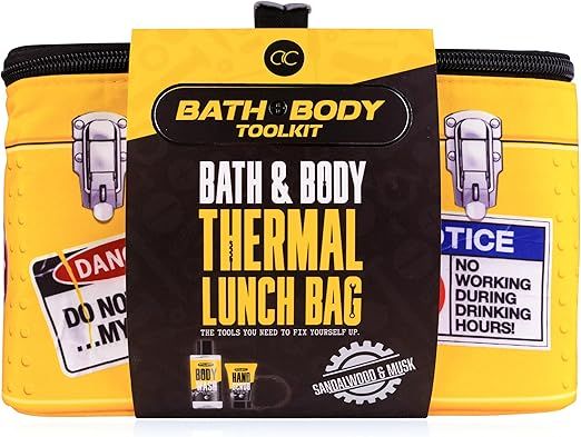 Bath + Body Toolkit Thermal Lunch Bag kūno priežiūros rinkinys, Sandalwood & Musk