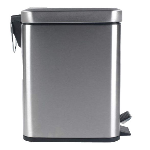 5L RECTANGULAR SOFT CLOSE BIN SS