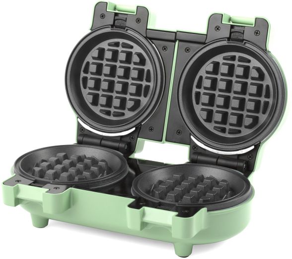G&P DOUBLE MINI WAFFLE MAKER GREEN