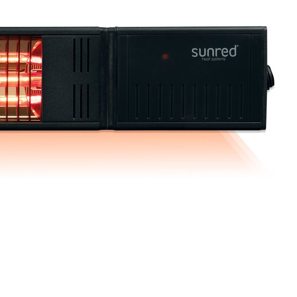 Sunred Fortuna Wall RDS-15W-B sieninis infraraudonųjų spindulių terasos šildytuvas