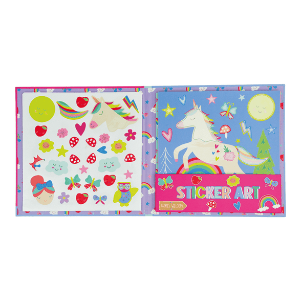 Floss & Rock knygelė su kvepiančiais lipdukais, vaivorykštės fėja