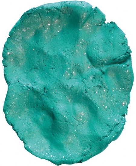 Primo džiūstantis ore molis su blizgučiais, žalios spalvos, 250 g.