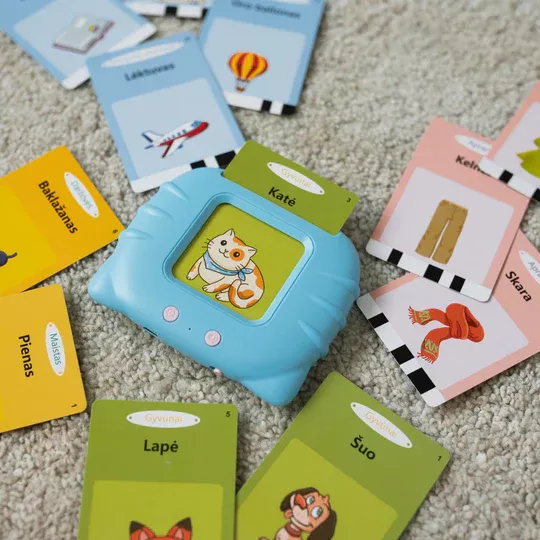 Abėcė lavinamosios kalbančios kortelės, rožinė