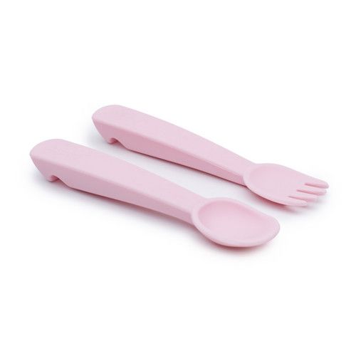 We might be tiny Fork & Spoon įrankių komplektas, šviesiai rožinis