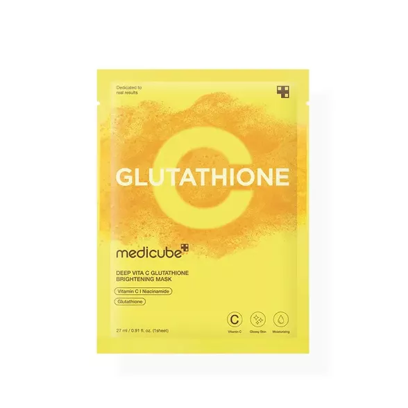 Medicube - Deep Vita C Glutathione  Mask - Brightening Facial Mask Sheet mask - 1pc/27ml