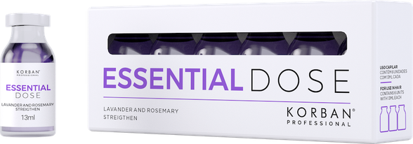 Korban Essential Dose plaukų atstatymo procedūra