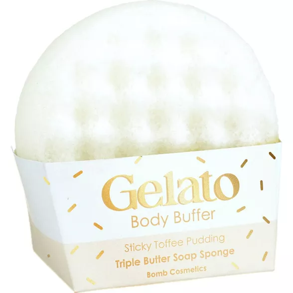 Bomb Cosmetics Sticky Toffee Pud Gelato kūno plaušinė su muilu