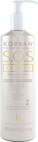Korban S.O.S Repair atstatanti plaukų kaukė, 450 ml.