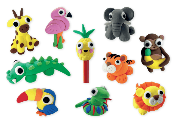 Floss & Rock modelino rinkinys, džiunglės