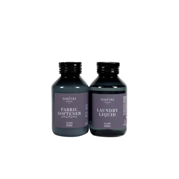 SIMITRI Mini skystas skalbiklis su probiotikais ir audinių minkštiklis, Fig Milk