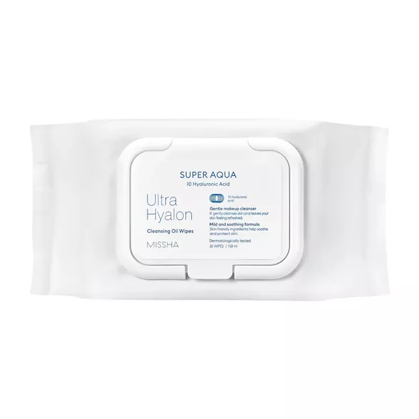 MISSHA Super Aqua Ultra Hyalron Cleansing Oil wipes