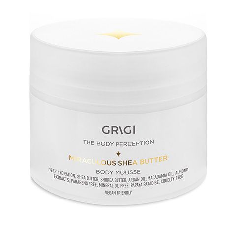 Grigi Τhe Body Perception Miraculous Shea Butter Body Mousse taukmedžio sviesto kūno putėsiai, Papaya Paradise, 250 ml.