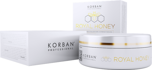 Korban Mask Royal Honey atkuriamoji plaukų kaukė, 180 g.