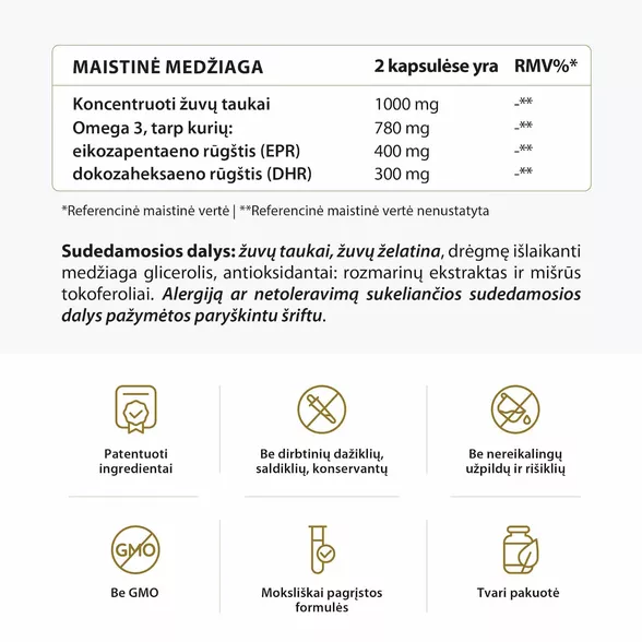 Avel Omega 3 Ultra,  80 kapsulių