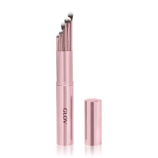 Glov Eye Brushes akių makiažo šepetėliai, rožinė, 5 vnt.