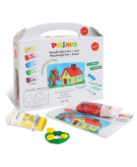 Primo modeliavimo rinkinys su formelėmis, House Set, 5 spalvos