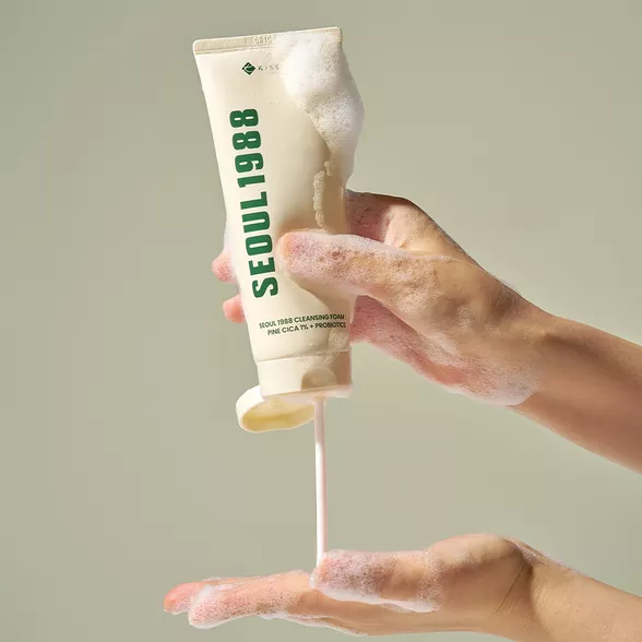 K-Secret Seoul 1988 Cleansing Foam: Pine Cica 1% + Probiotics