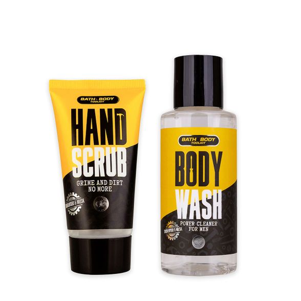 Bath set BATH + BODY TOOLKIT in travel hardcase,Incl. 100ml body wash, 50ml hand scrub, fragrance: