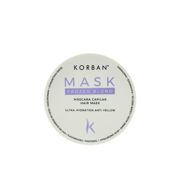 Korban Mask Blond Frozen neutralizuojanti kaukė šviesiems plaukams, 250 g.