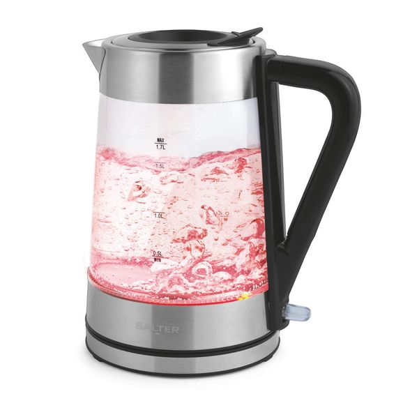 SALTER COLOUR CHANGE GLASS KETTLE