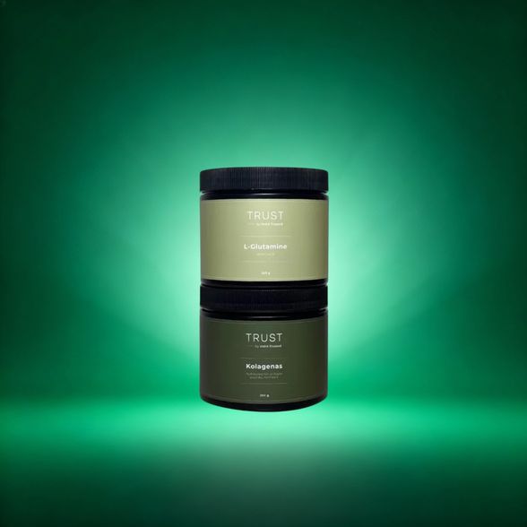 Rinkinys žalias žingsnis kolagenas + L-glutaminas