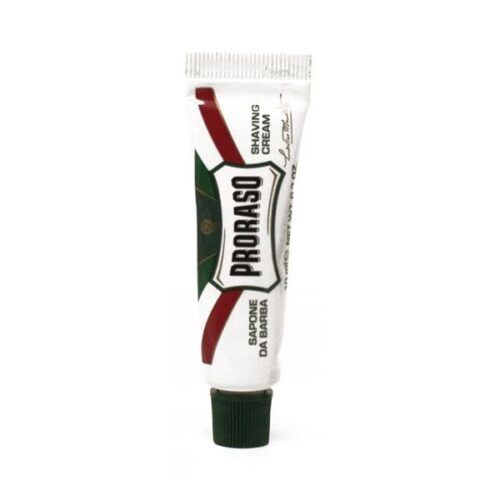 Proraso Green Line Shaving Cream Travel gaivinantis skutimosi kremas, 10 ml.
