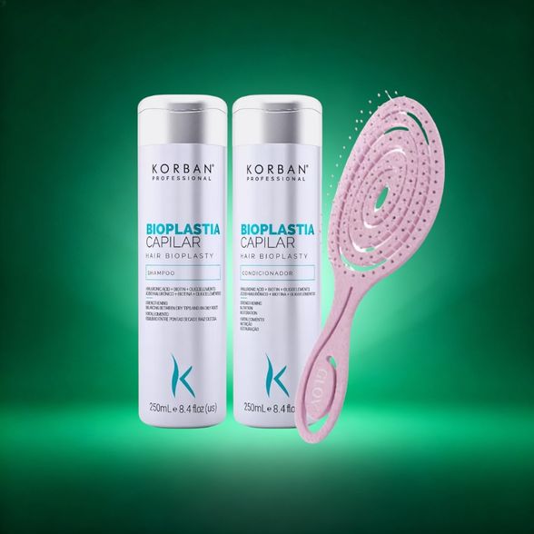 Korban Bioplastia Capilar ir Glov rinkinys plaukų priežiūrai