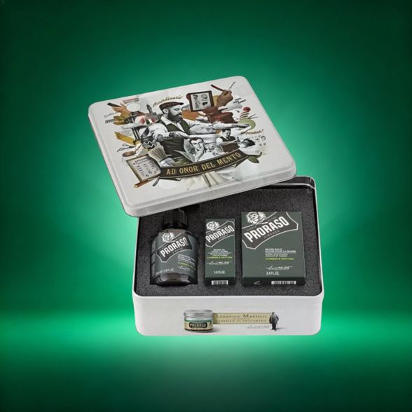 Proraso Cypress & Vetyver Vintage Beard Care Kit vintažinis barzdos rinkinys