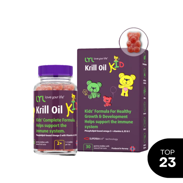 LYL Krill Oil Guminukai su Omega3 ir Vitaminais