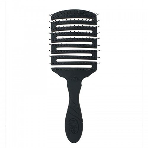WetBrush Pro Flex Dry Paddle stačiakampis plaukų džiovinimo šepetys, juodas
