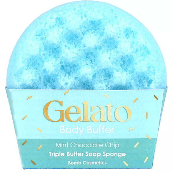 Bomb Cosmetics Mint Choc Chip Gelato kūno plaušinė su muilu