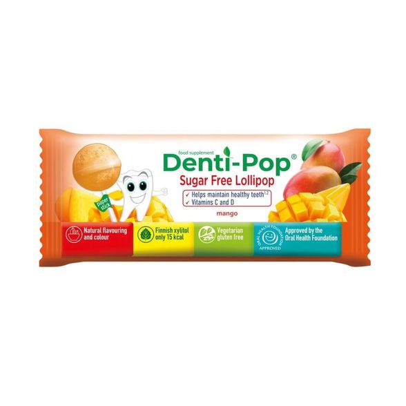 Denti-Pop ledinukas su Vitaminu C ir D, mangų skonio