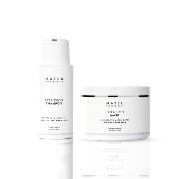 Matsu Extension Fast Hair Growth & Scalp Detox detoksikuojantis galvos odos ir plaukų rinkinys