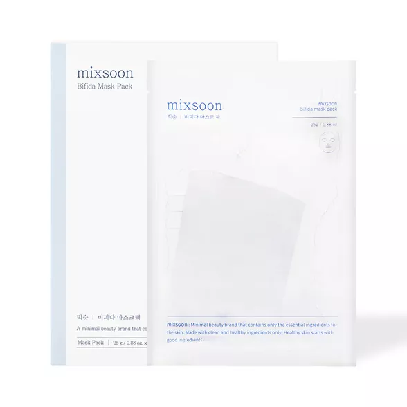 Mixsoon Bifida Mask Pack lakštinių veido kaukių rinkinys, 5 vnt.