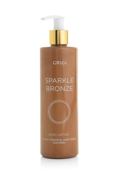 Grigi Sparkle Bronze blizgus kūno losjonas su atspalviu, City Bronze, 300 ml.