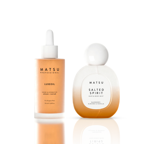 Matsu plaukų aliejaus ir Salted spirit kvepalų rinkinys