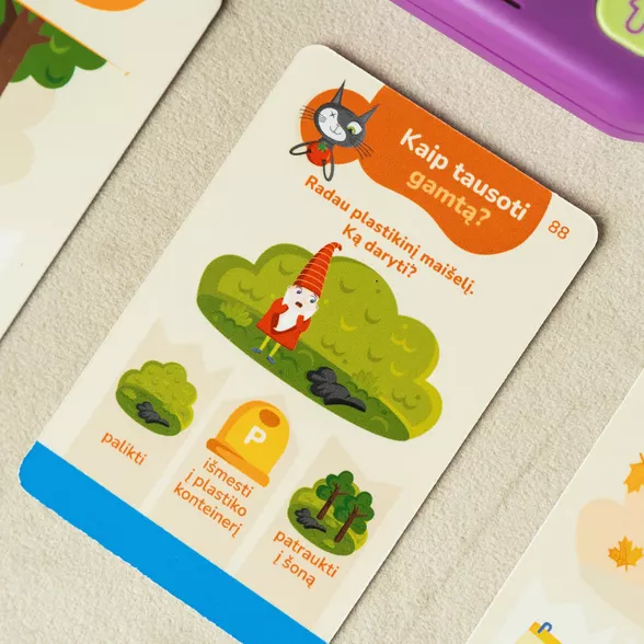 EDUKACINIS ŽAIDIMAS KAKĖ MAKĖ GARSINIAI GALVOSŪKIAI.MISIJA:GAMTA”