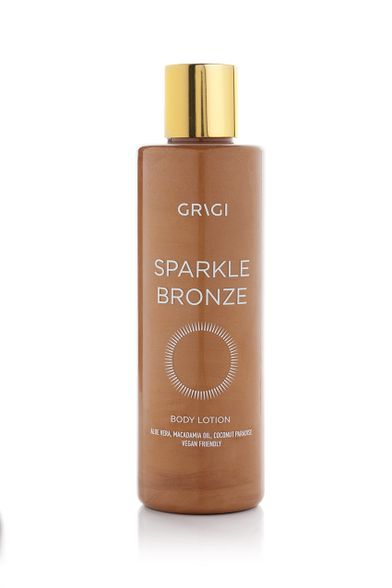 Grigi Sparkle Bronze blizgus kūno losjonas su atspalviu, City Bronze, 200 ml.